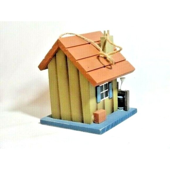 Country Diner Restaurant Birdhouse Hanging Bird House Cord Embellishments Wood - Picture 3 of 3